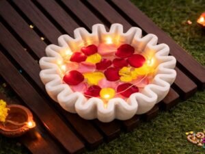 Hand Carved Marble Decorative Bowl