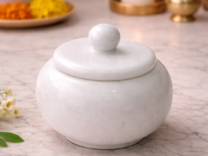 Handcrafted Marble Utility Jar