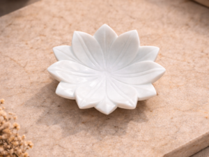 Marble Lotus Shape Bowl