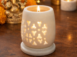 Marble Tea Light Candle Holder
