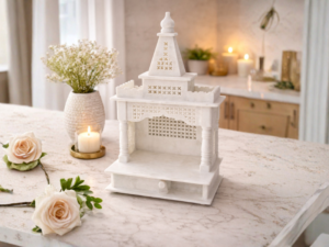 White Marble Home Temple