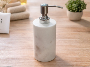 White Marble Soap Dispenser