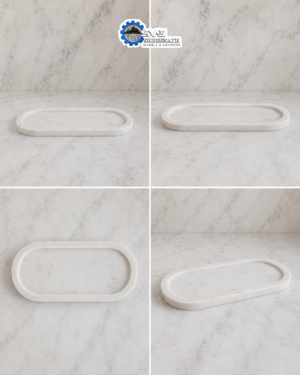 Alternative view of Oval Marble Organizer Tray