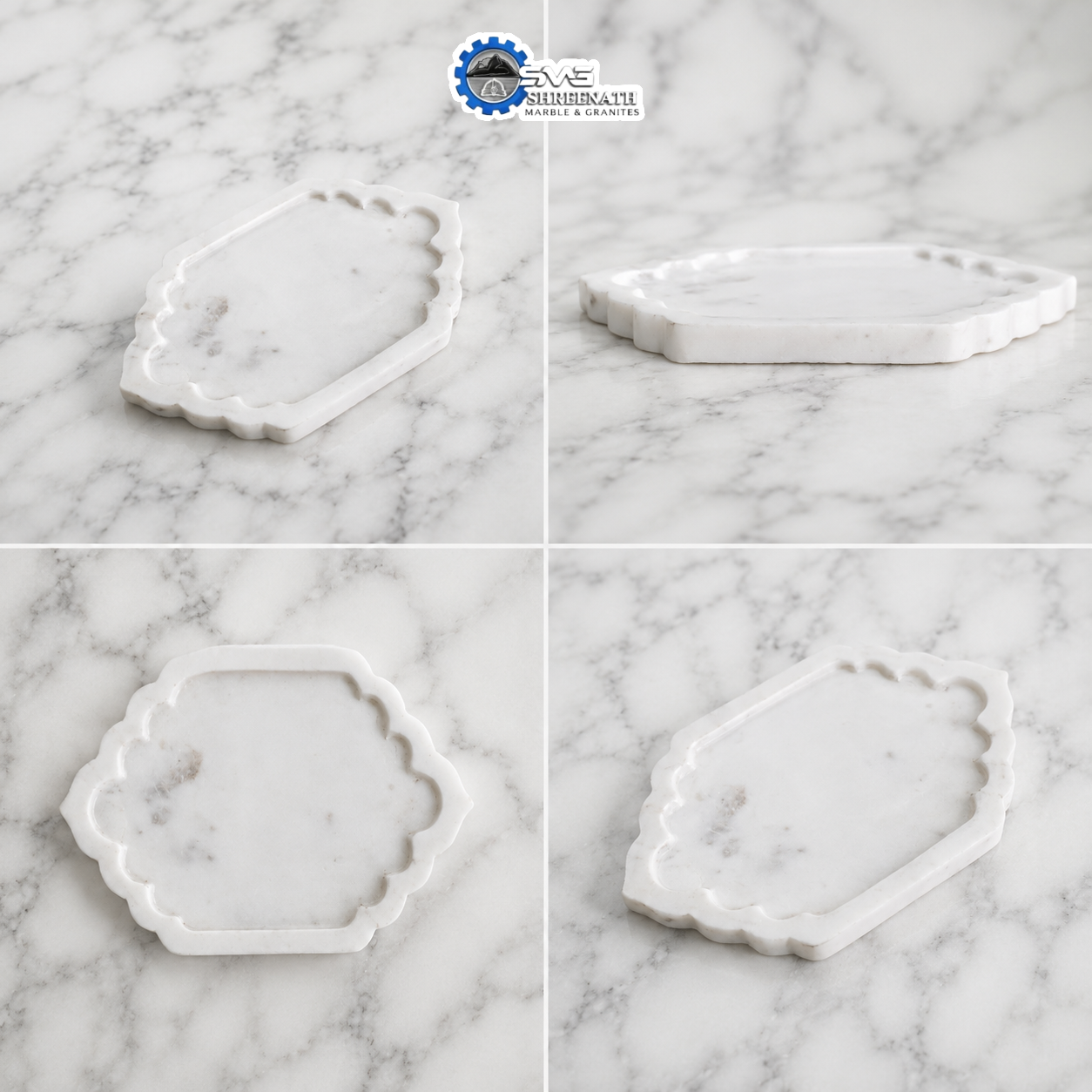 White Marble Serving Tray - Image 3