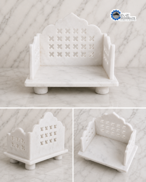 Alternative view of Marble Pooja Chowki Set