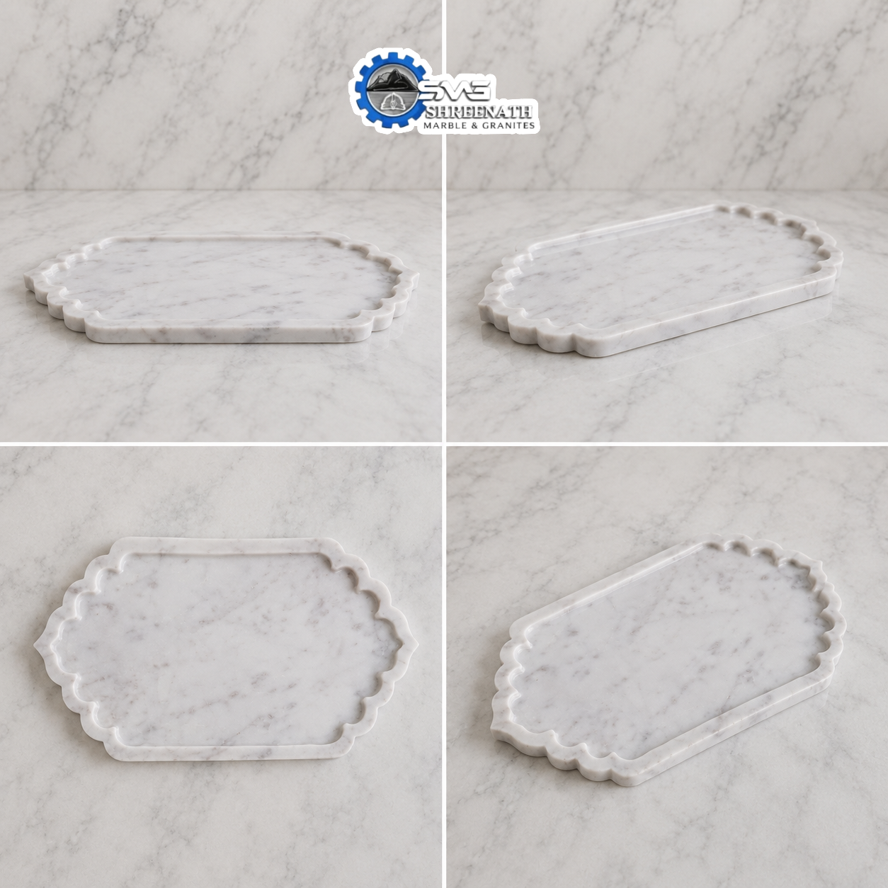 White Marble Serving Tray - Image 4