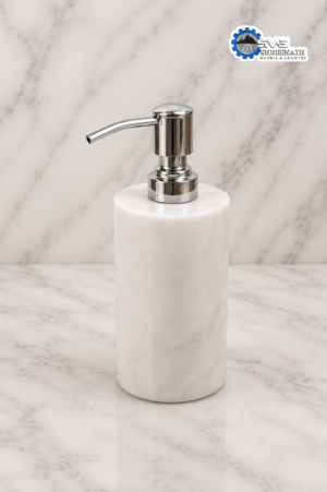 White Marble Soap Dispenser