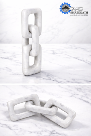 Alternative view of Interlocking Marble Chain Decor