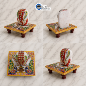 Alternative view of Marble Ganesha Idol