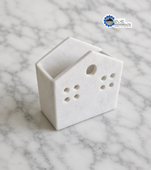 White Marble Desk Pen Stand