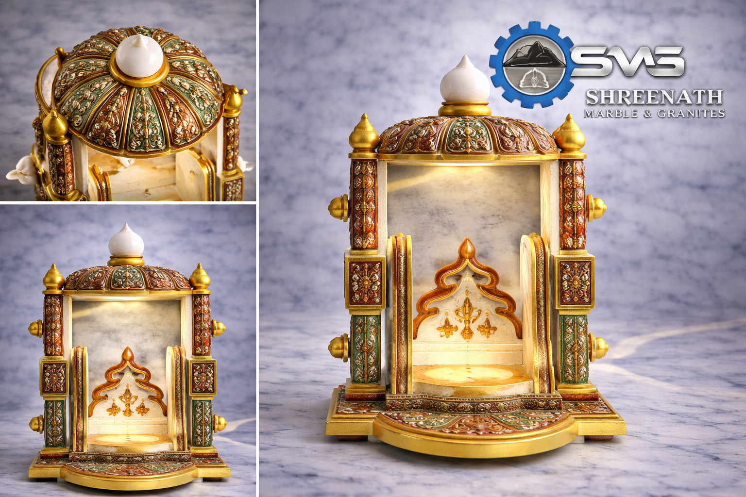 Marble Handcrafted God Swing - Image 4