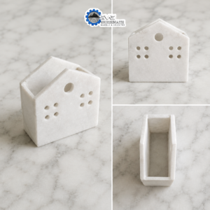 Alternative view of White Marble Desk Pen Stand
